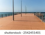 View of a pier at corniche promenade in Jeddah, Saudi Arabia