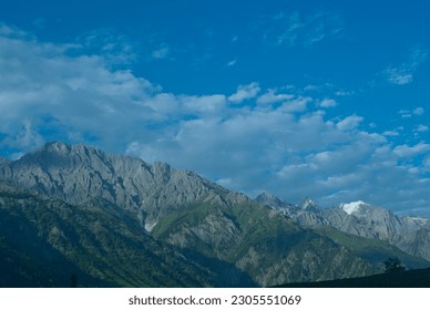 View of Pir panjal ranges of the Himalaya, Kashmir, India. - Shutterstock ID 2305551069