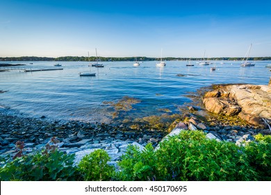 View of the Piscataqua River, in New Castle, Portsmouth, New Hampshire.