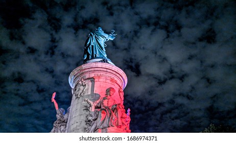 View Of The Place Of Republique In Paris