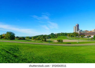 View of the Plains of Abraham park in Quebec City, Quebec, Canada