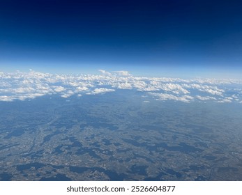 View from the plane to the clouds ☁️