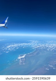 View from the plane window 