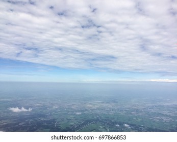 View from the plane window 