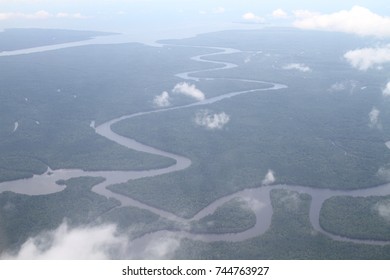 View from plane window