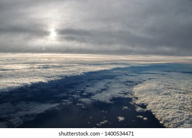 View From Plane Window During Flight In Australia