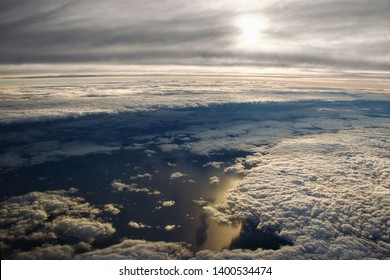 View From Plane Window During Flight In Australia