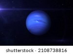 View of planet Neptune from space. Space, nebula and planet Neptune. This image elements furnished by NASA.
