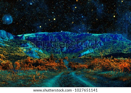 View of planet that's conducive to supporting life in the distant cosmos, elements of this image furnished by NASA 