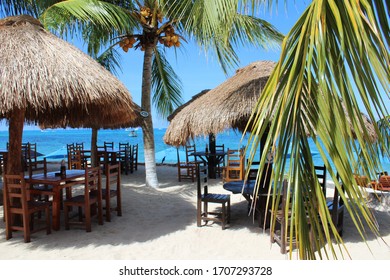 View Of Playa Palancar, A Beach On Mexican Island Of Cozumel