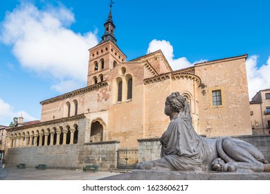 View Of Plaza De Medina Del Campo (Medina Del Campo Square) And San Martín Church - Segovia, Spain 