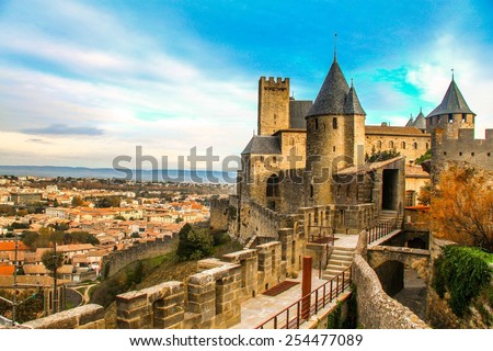 view point of Cite de Carcassonne