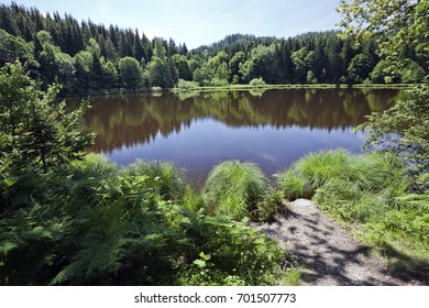 View Of Pond Near The Locality Tauern In The Municipality Ossiach, District Feldkirchen, Carinthia, Austria