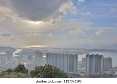 A View At Por Kai Shan Of Tung Chung Town 