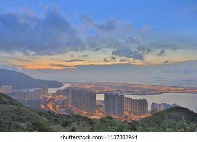 A View At Por Kai Shan Of Tung Chung Town 