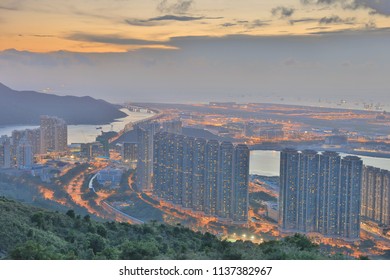 A View At Por Kai Shan Of Tung Chung Town 