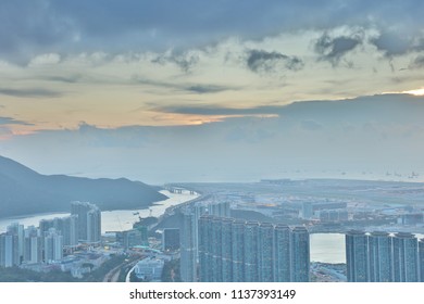 A View At Por Kai Shan Of Tung Chung Town 