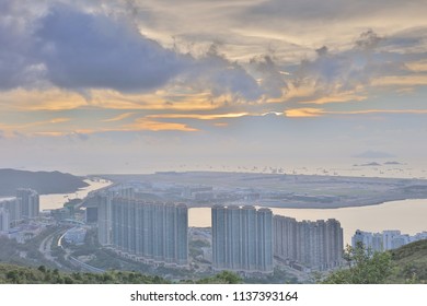 A View At Por Kai Shan Of Tung Chung Town 