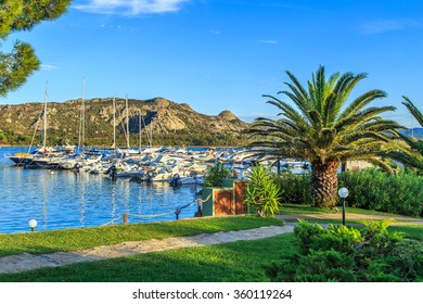 View Of A Port In Porto Cervo, Sardinia