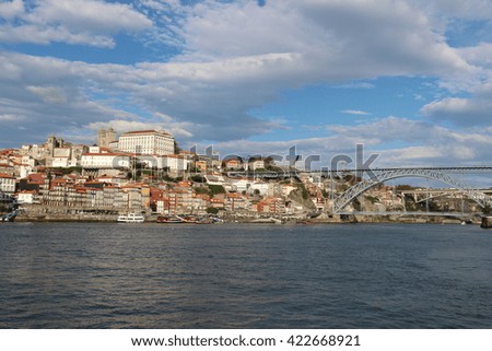 Similar – View to the old town Porto and Ponte Dom Luís I