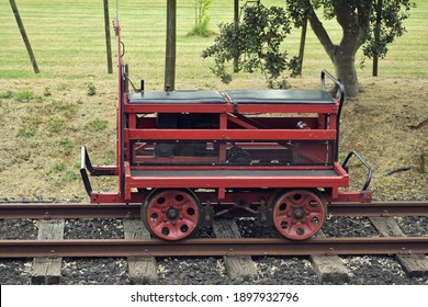 View Of Powered Railway Motor Trolley At Glenbrook Vintage Railway