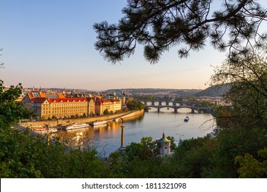 View of Prague from across the Vltava River in the Czech Republic - Shutterstock ID 1811321098