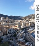 View of the principality of Monaco from above