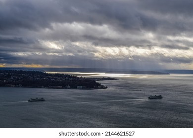 View of the Puget Sound from Downtown Seattle