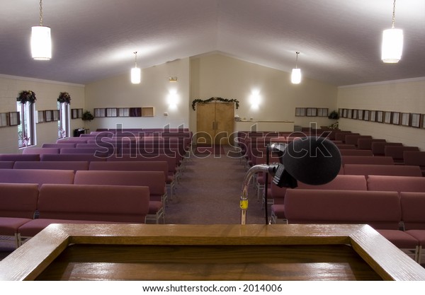 View Pulpit Empty Church Stock Photo 2014006 | Shutterstock