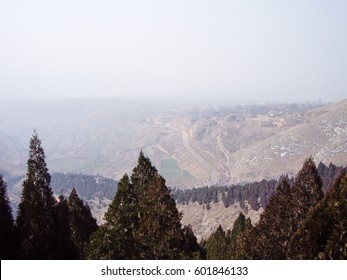 View From Qianling Mausoleum - Mausoleum Of Emperor Gaozong And Wu Zetian In Tang Dynasty, Xian, China