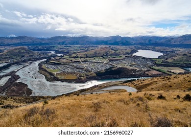 View Of Queenstown From Remarkables Ski Field Access Road