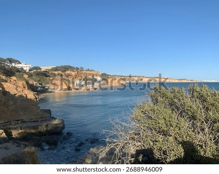 View from a quiet, bit neglected path starting at Praia Maria Luísa going to Praia dos Olhos de Água. Stunning scenery. Nearly no other people around at peak holiday season.