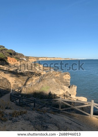 View from a quiet, bit neglected path starting at Praia Maria Luísa going to Praia dos Olhos de Água. Stunning scenery. Nearly no other people around at peak holiday season.