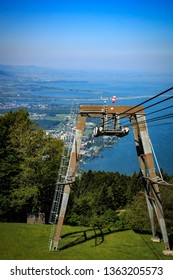 View From Pfänder To The Pfänder Railway And Lake Constance In Austria