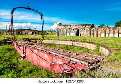 View Of A Railway Turntable At Gyumri Depot In Armenia