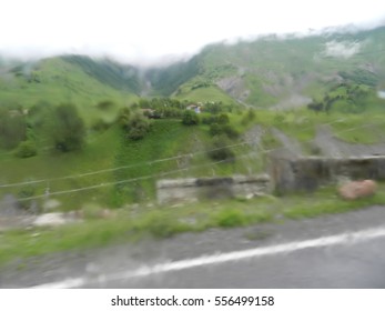 View from rainy window