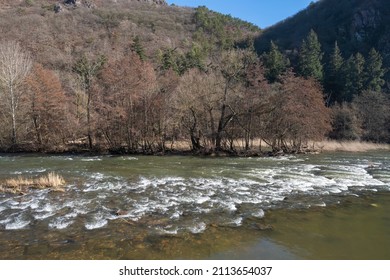 View Of A Rapid On The Nahe Near Bad Munster Am Stein - Germany 