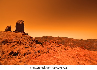 View Of The Red Terrestrial Planet