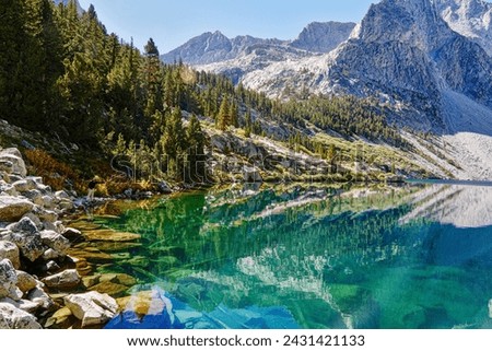 The view of Reflection Lake in Kings Canyon National Park.