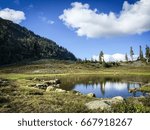 The view and reflections at Mt. Baker, WA, USA