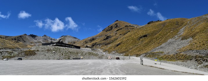 View At The Remarkables Ski Resort In New Zealand.