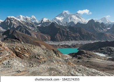 The View From Renjo La Towards Mount Everest.