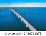 View of Replot bridge in Finland.