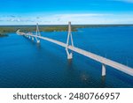 View of Replot bridge in Finland.