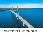 View of Replot bridge in Finland.