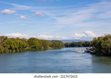 View Of The Rhone River From The Pont Saint-Bénézet In Avignon