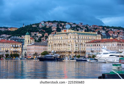 View Of Rijeka City In Croatia