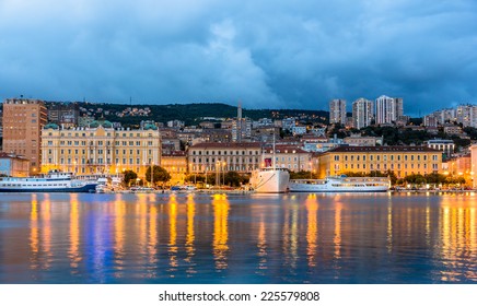 View Of Rijeka City In Croatia