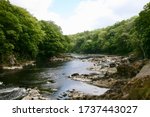 A view of the River Ribble close to Ribchester near Preston, Lancashire