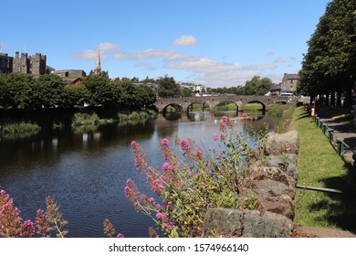 A View Of The River Slaney With A 300 Year Old Stone Bridge